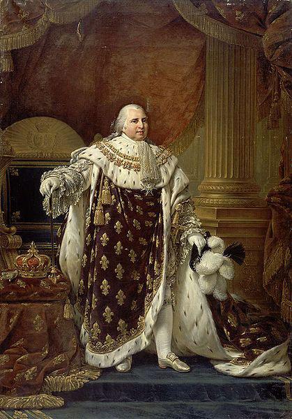 Baron Antoine-Jean Gros Portrait of Louis XVIII in his coronation robes France oil painting art